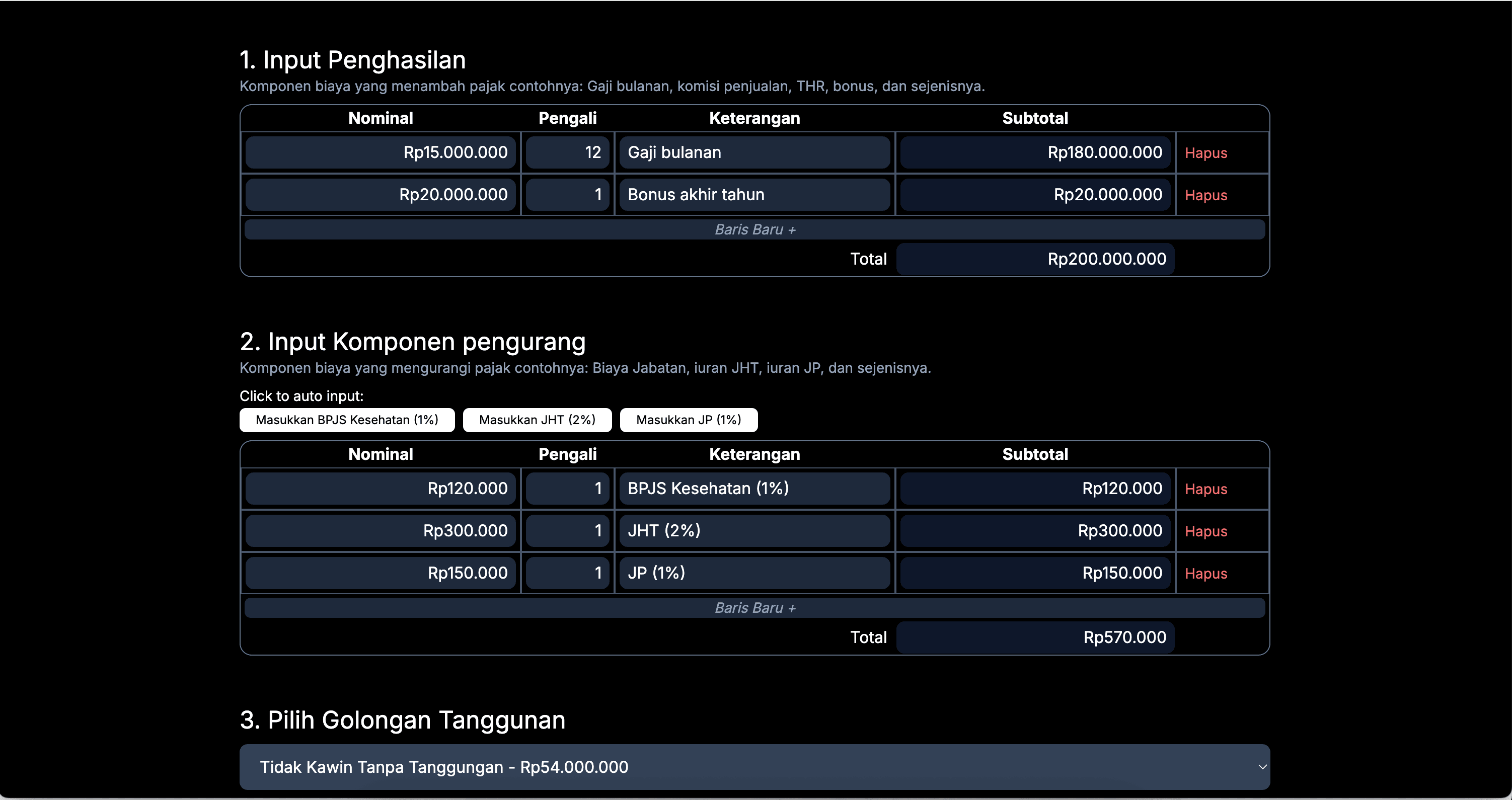 Pajakin — screenshot 1
